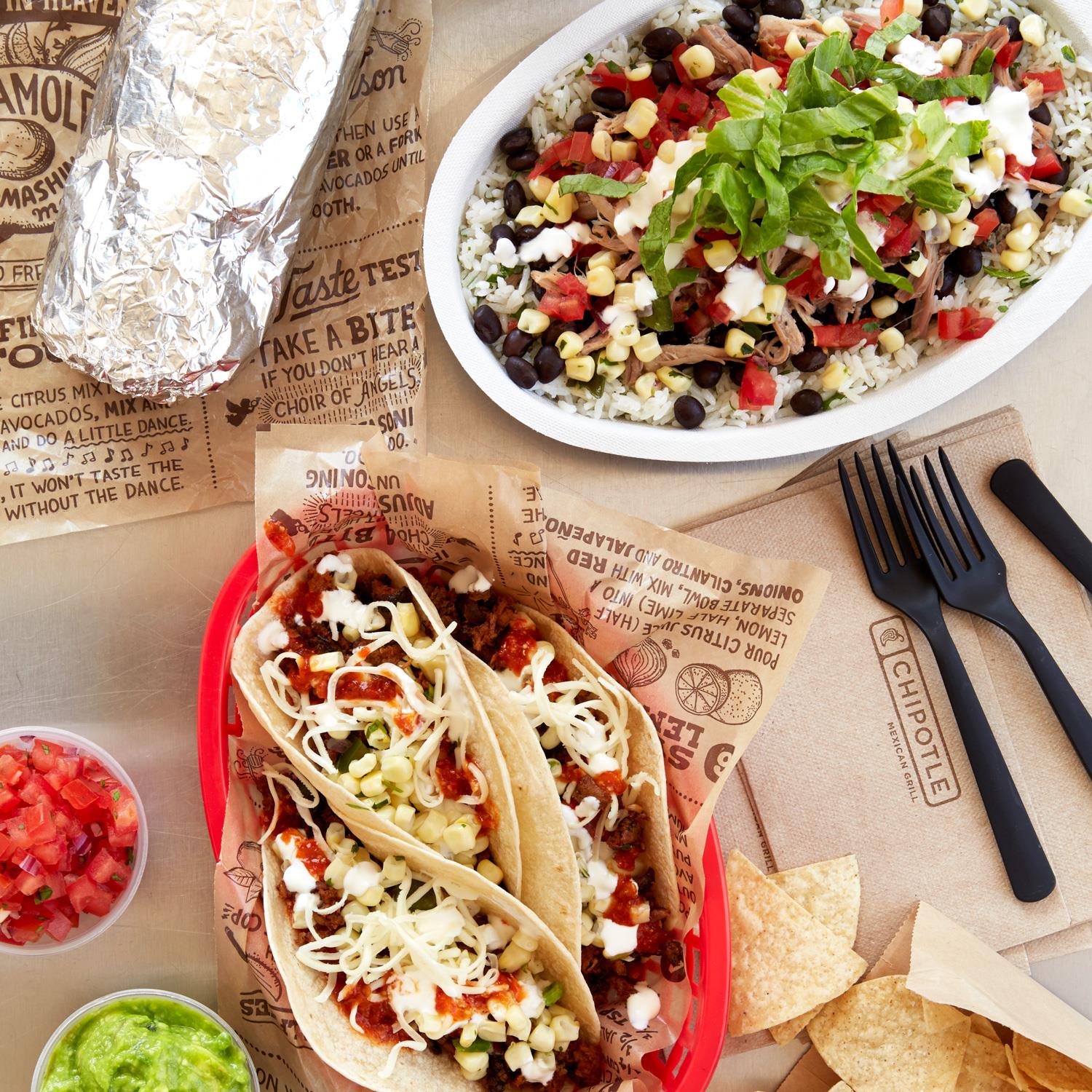 Chipotle fundraiser food