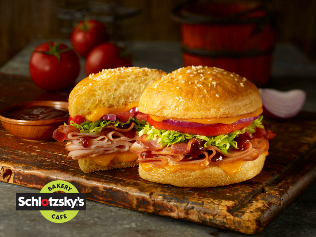 Schlotzsky's delicious chipotle and honey turkey sandwich