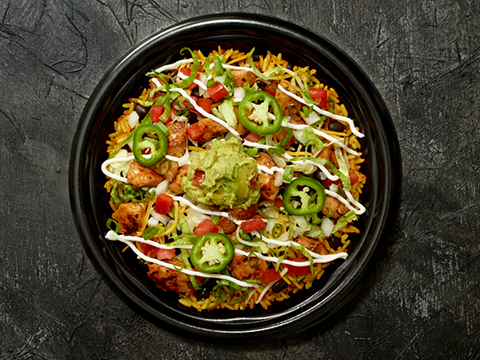 Tijuana Flats serves up some delicious nacho and taco bowls.